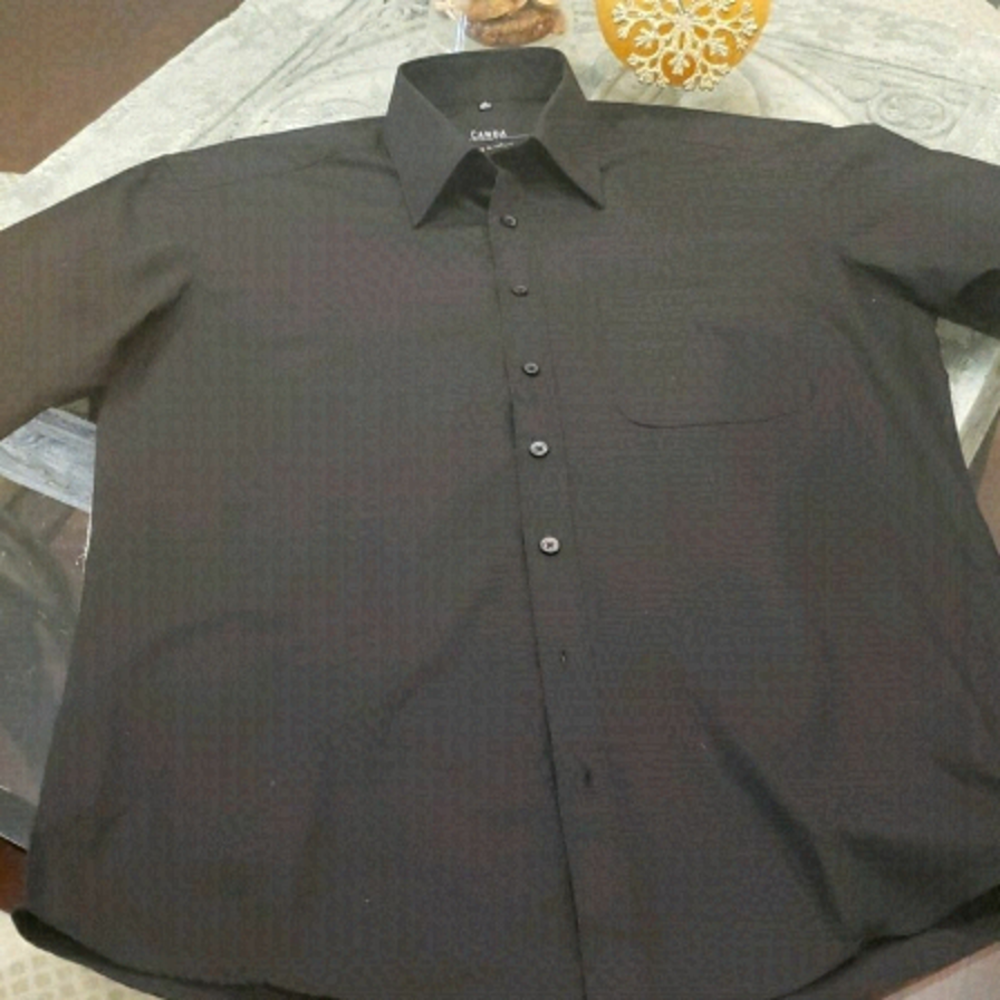 𝅺C&A EASY IRON COTTON COLAR SHORT SLEEVE SHIRT